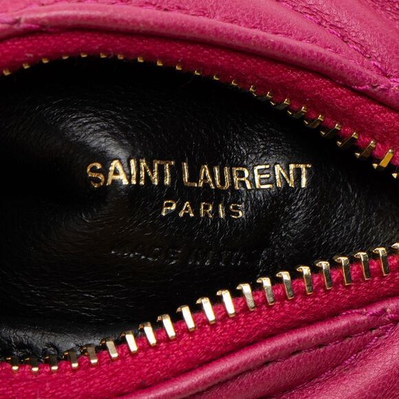 Saint Laurent Quilted Lambskin Triangle Charm - Picture 7 of 9
